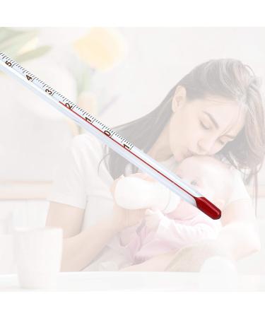 Lantelme Baby Bottle Thermometer - 24cm Glass & Wooden Ball for Safe Hygienic Baby Food Measurement | Analog Children's Food Thermometer - Buy Online on GoSupps.com