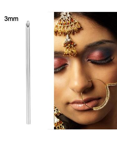 Professional Body Piercing Tool Set - Stainless Steel Piercing Receiver for Ear, Navel, Nose, Lip, Nipple - 3mm - Tattoo Supplies - Buy Online on GoSupps.com