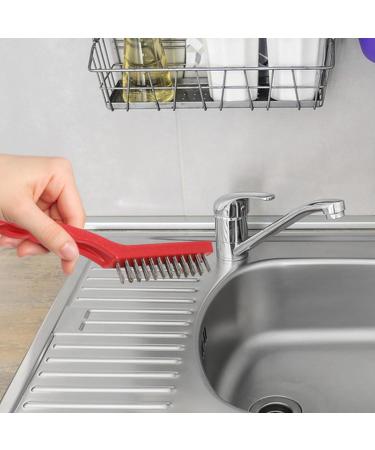 Shakven Steel Wire Brush Grease Cleaner Brush - Deep Cleaning Wire Brush Set Nylon Brush Hard Bristles Brush Scrubber with Ergonomic Handle Grip for Rust Dirt Paint - Buy Online on GoSupps.com