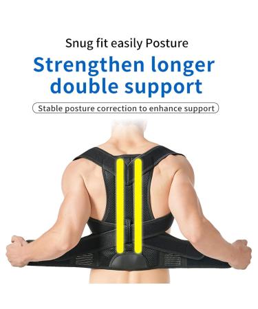 Back Posture Corrector Adjustable Shoulder Brace Upper Back Support Belt | Back Support Straightener Posture Support Brace Breathable Training Belts for Wom - Buy Online on GoSupps.com