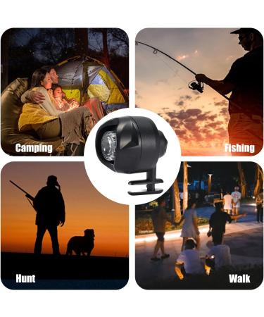 ePicsoa 2 Pcs Croc Lights - Rechargeable Headlights for Croc Shoes - IPX5 Waterproof - 3 Light Modes - Perfect Gift for Adults & Kids - Black - Buy Online on GoSupps.com