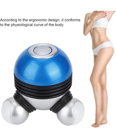 Portable Mini Neck & Body Massage Device - Vibration Massager with LED Light for Relaxation - Perfect for Home Use - Ideal for Head Neck Legs & Back (Blue) - Buy Online on GoSupps.com