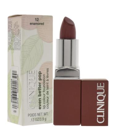 Clinique Even Better Pop Lip Colour Foundation Lipstick - Enamored (12) - 0.13 oz - Women's Lipstick - Buy Online on GoSupps.com