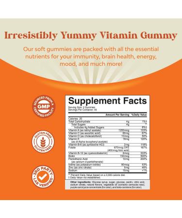 Adult Multivitamin & Melatonin 5mg Bundle - Energy & Immunity Support - Gelatin Free & Halal - Sleep Aid Gummies - Buy Online on GoSupps.com