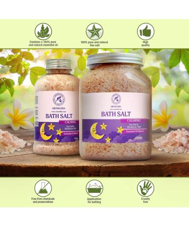 Soothing Swimming Salt 600g with Essential Oils | Sandalwood Lavender & Bergamot | Natural Bath Salt for Sleep & Relaxation | Personal Care - 1 Pack - Buy Online on GoSupps.com