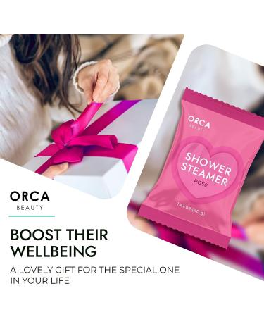 6-Pcs Heart-Shaped Shower Steamers Gift Set - Rose & Lavender Aromatherapy | Shower Bombs for Self Care - Buy Online on GoSupps.com