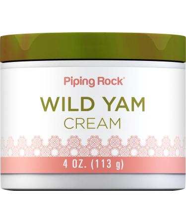 Piping Rock Wild Yam Cream | 4 oz | for Men and Women | Non GMO Gluten Free