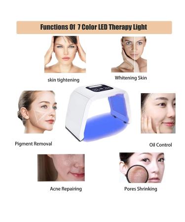 7 Color LED Light Therapy Face Mask for Skin Care - Red Light Therapy - Buy Online on GoSupps.com
