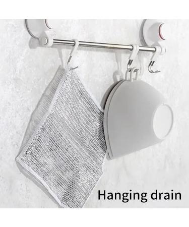 10Pcs Multipurpose Wire Dishwashing Rags for Wet and Dry Dish Cloths for Washing Up Reusable Dishwashing Kitchen Towels Lint Free Duster Cloth Non-Scratch Wire Dishcloth (Single Layer 10Pcs) - Buy Online on GoSupps.com