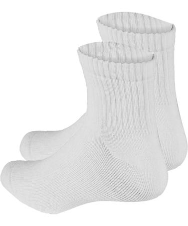 Truform Medical Compression Socks for Men & Women - 8-15 mmHg Ankle Length Low Cut White Medium | International Shipping Available - Buy Online on GoSupps.com