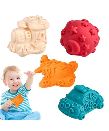 Buy Sensory Texture Ball Toys | Soft Activity Rascal Balls for Fine Motor Skills - Easy to Hold & Bite Ring | Perfect Multi-Sensory Gift - Buy Online on GoSupps.com