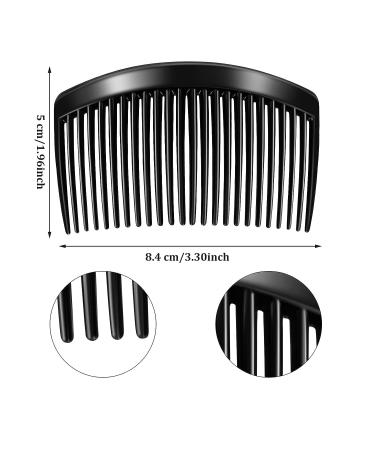 12-Piece Plastic Side Hair Twist Comb | French Twist Clips for Fine Hair | Women Girls Hair Accessories | 4 Colors (23 Teeth) - Buy Online on GoSupps.com