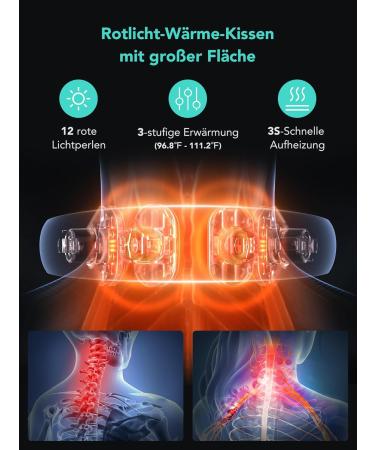 SKG Neck Massage Device with Heat & Red Light - 4D Deep Tissue Pain Relief Massager Portable K5-3 Pro - Buy Online on GoSupps.com
