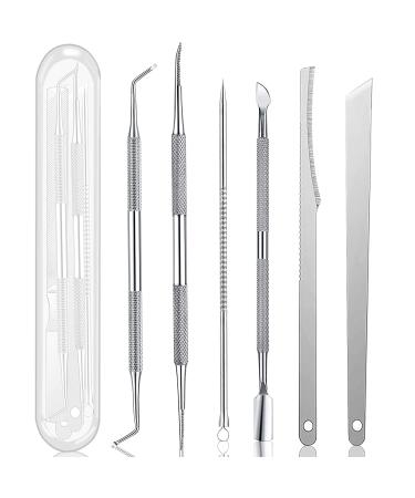 Ingrown Toenail Pedicure Tool Kit 7pcs Nail Manicure Kit Stainless Steel Nail Care Treatment for Nail Correction Polish Pain Relief true color 7 Piece Set (true color) true color-1 set