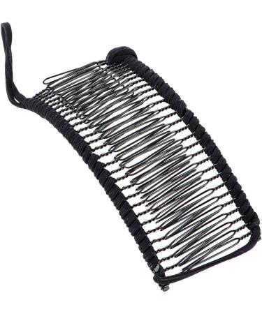 FRCOLOR Banana Hair Clip for Thick Curly Heavy Hair Large Banana Clip Soft Metallic Double Comb for Thick Curly Kinky Hair Women Hair Accessories Black - Buy Online on GoSupps.com