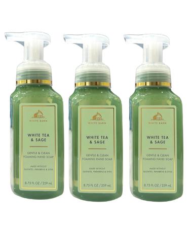 Buy Fresh and Bright Hand Soaps - Set of 3 Gentle Foaming White Tea & Sage - International Shipping Available - Buy Online on GoSupps.com