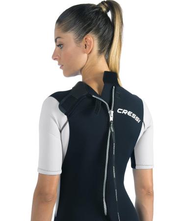 Cressi Black/White Medium Neoprene Shorty Wetsuit for Scuba Diving and Snorkeling - Women's Size Medium - Buy Online on GoSupps.com