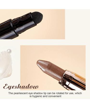 2 Shadow Pencil | 2 in 1 Eye Brightener Stick for Highlighter Makeup | Long Lasting Shimmer Cream Eyeshadow Pencil Crayon for Datings Sugar 2 Pcs 02#sugar Tachibana - Buy Online on GoSupps.com