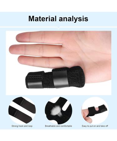 Altcompluser Finger Rail Support Set - 3-Piece Stabilizer for Broken Fingers Arthritis & Tendinitis | Black/Blue/Red - Buy Online on GoSupps.com