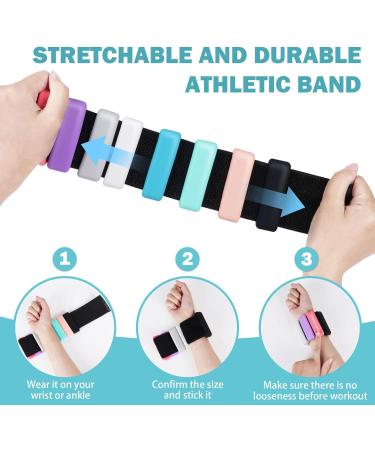 Poskou Adjustable Wrist & Ankle Weights Set - 2x0.9kg Colorful Cuffs for Yoga Dance Pilates Cardio & Aerobics - Buy Online on GoSupps.com