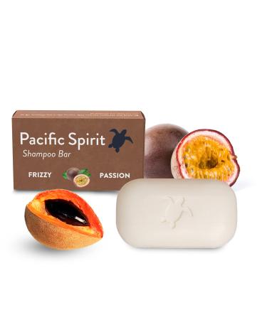 Pacific Spirit Shampoo Bar for Curly hair with Coconut Oil & Passion Fruit. Moisturizing and Texturizing - Passion fruit Scent. Zero waste  vegan  3.53 Oz. Tropical (curly hair) 3.53 Ounce (Pack of 1)