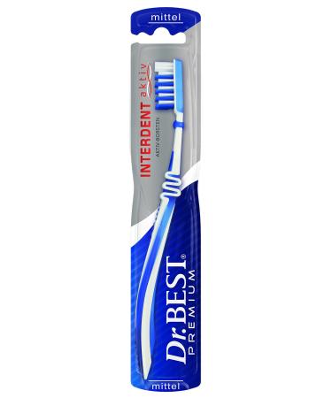Dr.BEST Interdent Active Toothbrush Medium (1 piece) for thorough cleaning of the interdental spaces with special bristles - Buy Online on GoSupps.com