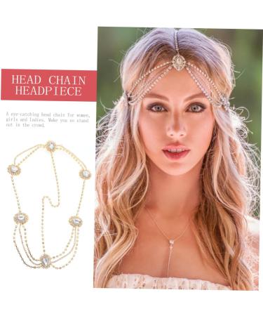 Beatifufu Gothic Hair Chain Hair for Highlighting Hair Bands for Womens Hair Wedding Party Hair Accessories Hair Tassel Bride Headpieces for Wedding Women Hair Accessories Tiara Alloy 24x3x0.8cm Golden - Buy Online on GoSupps.com