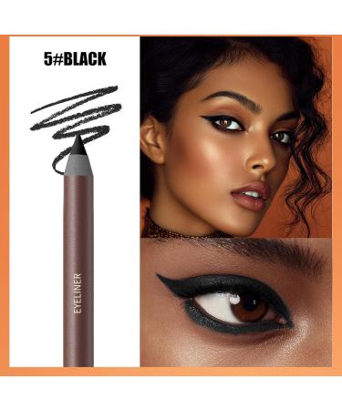 Eyeliner pencil smudge-proof gel eyeliner with sharpener - Long-lasting waterproof smudge-proof smooth makeup liner for women - Buy Online on GoSupps.com