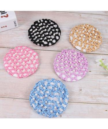 13pcs Pearl Hair Bun Net Set - Elastic Snood Hair Accessories for Ballet, Dance, Skating - Assorted Colors | Rhinestone Detail - Buy Online on GoSupps.com