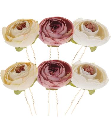 minkissy 9 Pairs Rose Hairpin Flower Hair Clips for Hair Barrettes for Women Bobby Pin Bridal Hair Accessories Hair Pin Hair Jewelry Prom Hair Accessories Hanfu Hair Stick Child Alloy - Buy Online on GoSupps.com