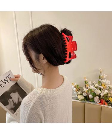 1st Choice Jumbo Claw Clip - Nonslip Hair Holder for All Hair Types, Red, 5-18 - Women's Clip Accessories - Buy Online on GoSupps.com
