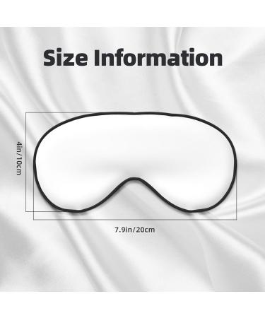 Solid Color White Unisex Adjustable Buckle Blackout Sleep Eye Mask for Travel Yoga & Naps - International Shipping - Buy Online on GoSupps.com