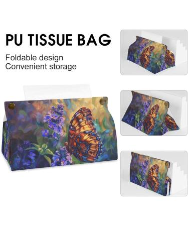 Tissue Box Cover Tissue Box Holder A Vibrant Butterfly Print Tissue Holder Travel Tissue Packs Facial Paper Holder Decorative Holder - Buy Online on GoSupps.com
