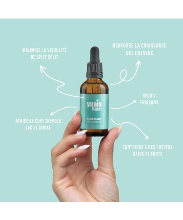 Yuaia Haircare Rosemary Oil | Accelerate Hair Growth | 100% Organic | Minimize Split Ends | Scalp Care For More Hair - Hair Oil For Women & Men - Buy Online on GoSupps.com