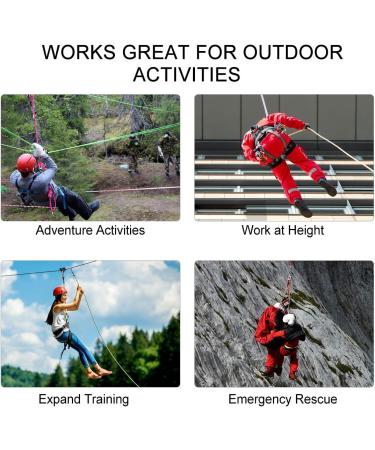 Newdoar 30kn Rope Roll Deflection Roller - CE Certified Double Roller for Rescue & Tree Climbing | Max 16mm | Swivel Plate | Durable Red - Buy Online on GoSupps.com