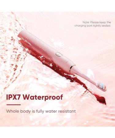 SOOCAS Electric Toothbrush for Adults - 3 Soft Bristle Heads, Facial Cleansing Brush, Travel Case - 4 Hours Fast Charge, 30 Days Battery Life - 4 Modes, 2 Mins Timer - X3U Pink - Buy Online on GoSupps.com