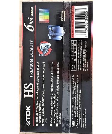 TDK T120HS High Standard VHS Video Tape (Discontinued by Manufacturer) - Buy Online on GoSupps.com