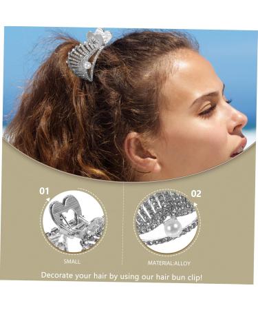 minkissy hairpin rhinestone barrettes pearl hair clips korean hair accessories rhinestone hair accessory minimalist hair clip ponytail buckles ponytail cuff high ponytail holder Metal Miss - Buy Online on GoSupps.com