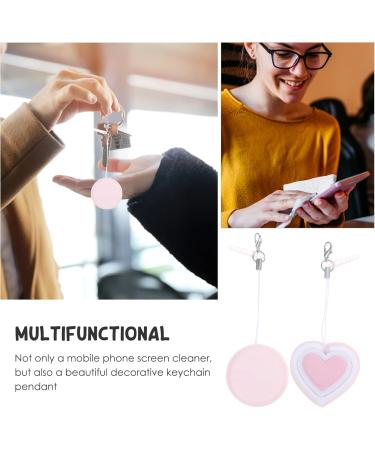 FOMIYES 2pcs Screen Wipe - Portable Glasses & Lens Cleaner Cloth for Screens & Eyeglasses - Pink Cleaning Wipes - Buy Online on GoSupps.com