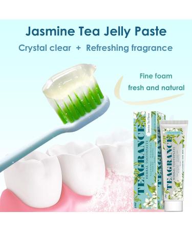 Double Sided Needle Teeth Whitening Toothpaste Jasmine Longjing Green Tea Fragrance Toothpaste Cleaning Oral Refreshing Breath Sensitive Teeth Repairing&Protecting Teeth (6.0 oz Toothpaste * 2 pieces) - Buy Online on GoSupps.com
