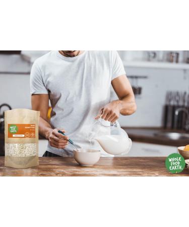 Wholefood Earth Organic Buckwheat Flakes 3 kg - Raw, GMO Free, Vegan, Source of Fibre - Certified Organic - Buy Online on GoSupps.com