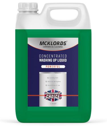 McKLords Concentrated Washing Up Liquid Green 10 Litre (2x5 Litre)  - Buy Online on GoSupps.com