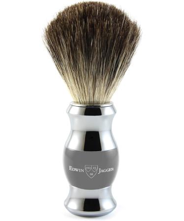 Edwin Jagger Grey Diffusion 36 Series Shaving Set | Pure Badger Hair Brush for Mach3 Blades - International Shipping Available - Buy Online on GoSupps.com