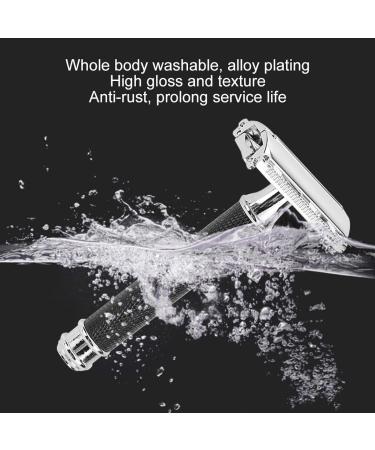 Men's Portable Zinc Alloy Double Edge Razor - Long Handle Shaving & Beard Trimmer for Men - International Shipping - Buy Online on GoSupps.com