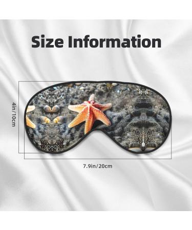 Summer Sea Star Seashell Soft Sleep Eye Mask Female Breathable Eye Patch Perfect for Travel and Relaxation - Buy Online on GoSupps.com