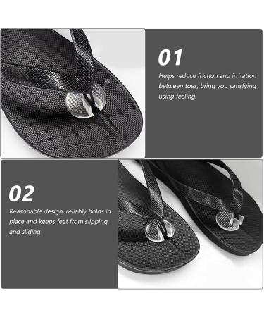 LIFKOME Gel Metatarsal Pads for Thong Sandals & Flip-Flops - 4 Pairs Forefoot Cushion Inserts for Ball of Foot Grip & Anti-Slip Support - Buy Online on GoSupps.com