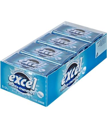 Excel Mints Peppermint 34gm Tin 8 Count Peppermint Spearmint - Buy Online on GoSupps.com