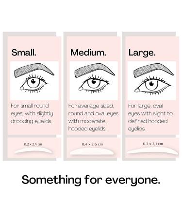 Small Wonderstripes Eye Lid Tape - 64 Pack | Eyelid Lifting Strips for Hooded & Droopy Eyes | Invisible Silicone Tape for All Shapes | Easy Makeup Application - Buy Online on GoSupps.com