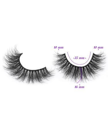 FANXITON 8D Curl Mink Lashes 7 Pairs Multipack - Natural Wispy False Eyelashes for Full Volume - C-16MM-03 - Buy Online on GoSupps.com