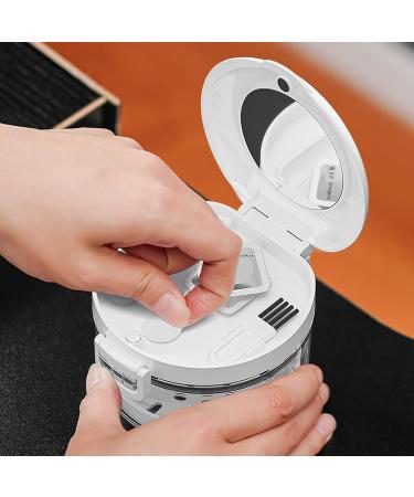 Orthodontic Storage Box - Dental Case Retaining Soaking Tray | Compact Cleaning Cup with Draining Rack Travel Appliance Cleaner for Aligners - Buy Online on GoSupps.com